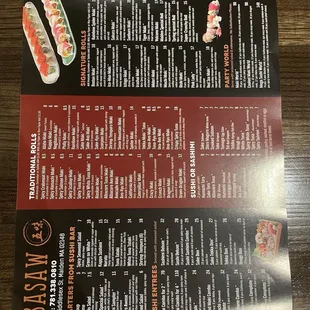 a la carte menu