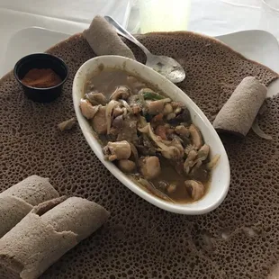 Beef stew with tongue and tripe