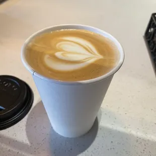 Latte at Black Dog - next door and connected to Ibis!