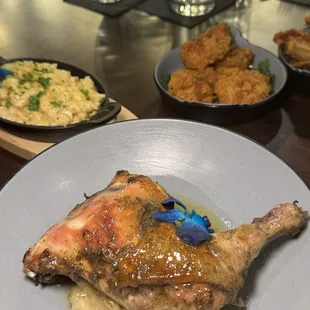 Honey Chicken with mashed potatoes!