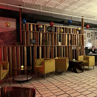 Upstairs seating
