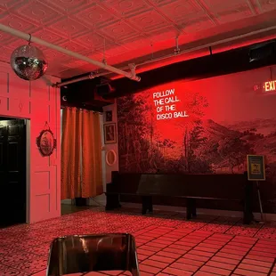 Upstairs dining area