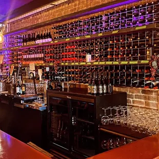 Great selection of wine.