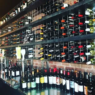 Full Bar with Large Selection of Wine
