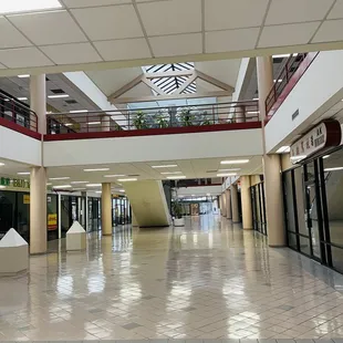 the inside of a shopping mall