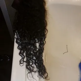 Tried coloring it w/o success. Using 40vol developer