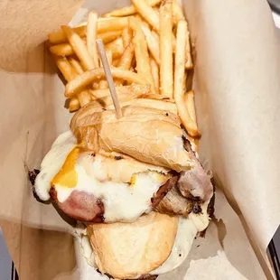 Cuban w/ garlic Parmesan fries