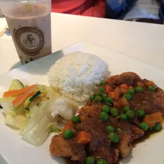 Breaded Curry Pork ( )