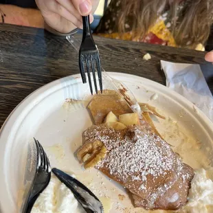 Broken plastic forks and knives