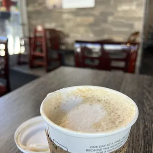 Flat White with almond milk
