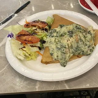 Chicken and Mushroom Crepe