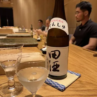 Unlimited sake during nigiri. Nishida Denshu Tokubetsu