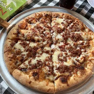 Meat lovers pizza