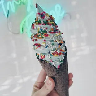 cookie monster soft serve