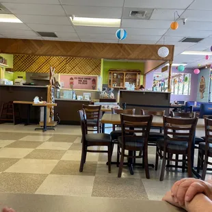 a person sitting at a table