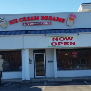 the front of the store