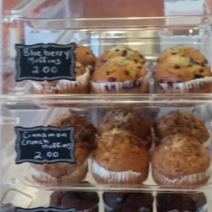Muffins were large