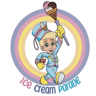 a child holding a scoop of ice cream
