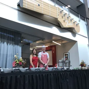 Catered ice cream social for Fender.