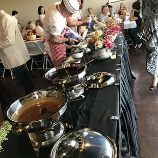 Ice cream bars are great for weddings, birthdays, and baby showers.
