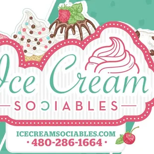 a logo for ice cream sociables