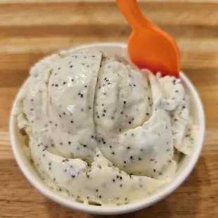 a small bowl of ice cream