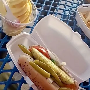 Chicago dog and dole whip