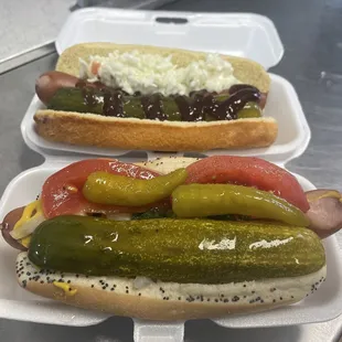 Chicago Dog &amp; Southern Slaw Dog