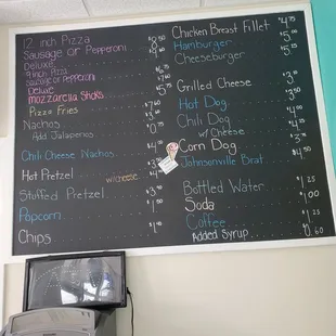 Food menu
