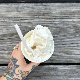 Banana and chocolate chip flurry