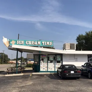 two cars parked in a parking lot