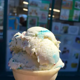 Birthday cake on a cone - lovely treat on a sunny day ;)