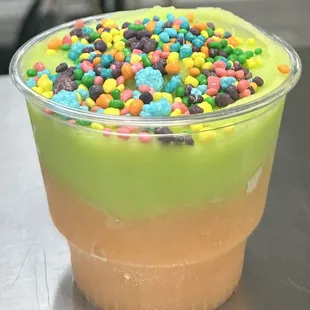 Jolly rancher and jarritos mandarin sherbet