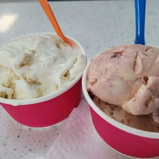 Lemon Pie and Strawberry Cheesecake