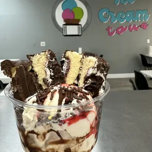 Gansito sundae