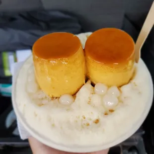 #7 with mochi balls and flans