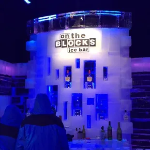 Bar inside the attraction.
