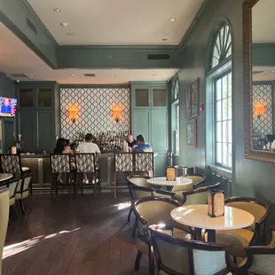 people sitting at the bar