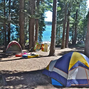 Campsite 48, upper section, looking unto the lake