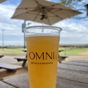 You can get a tall beer for $1 extra. The great views are free!