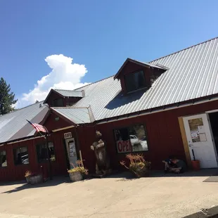 the outside of the building