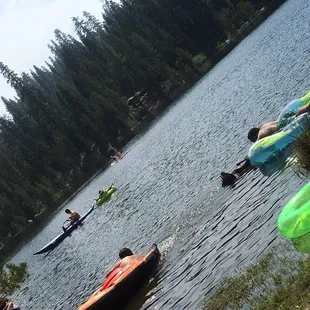 Beach scene with my gang relaxing and playing in the water.. we had the whole Gerle Creek area to ourself that day