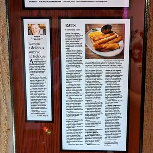 This is a story about the restaurant in the Virginian Pilot in October 2019.  Photo taken December 5, 2022.
