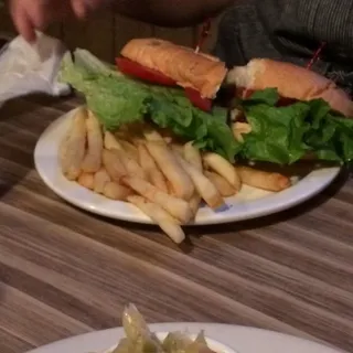 Fried Flounder Sandwich