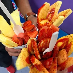 Piñaloda, Strawberry and Pineapple italian ice, Allfuitalada