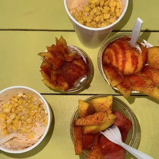 elote and fruit