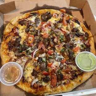 pizza, food