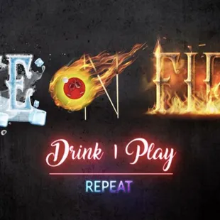 It's a new Ice On Fire Sports bar, You can and drink right now. We are going to add food in the future.