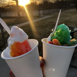 Guava/Papaya with Marshmallow and Sour Apple/Skylight with Gummy Worms