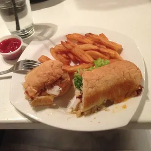 Southwest chicken club grinder